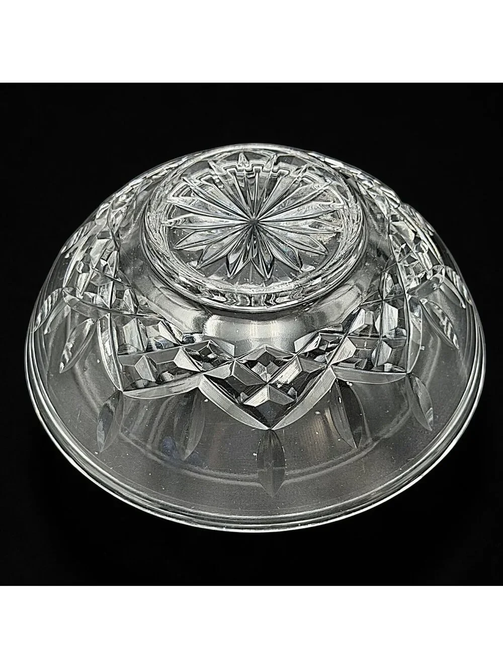 Vtg Waterford Crystal Bowl Signed Irish Cut Crystal Candy Nut Trinket Dish